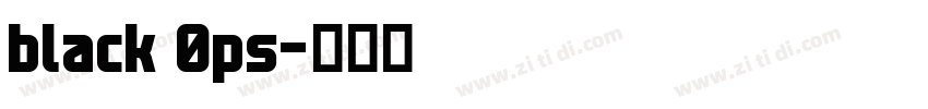 black 0ps字体转换